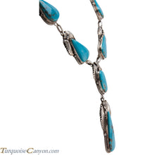 Load image into Gallery viewer, Navajo Native American Turquoise Mountain Necklace and Earrings SKU227398