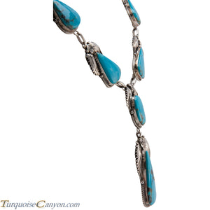 Navajo Native American Turquoise Mountain Necklace and Earrings SKU227398