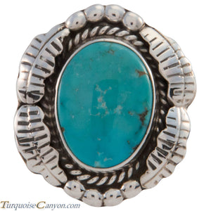 Navajo Native American Sleeping Beauty Turquoise Ring Size 7 1/2 SKU227427