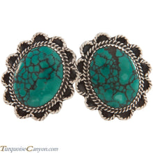 Load image into Gallery viewer, Navajo Native American Cloud Mountain Turquoise Clip On Earrings SKU227467