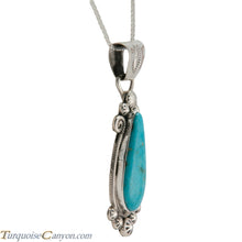 Load image into Gallery viewer, Navajo Native American Kingman Turquoise Pendant Necklace by Jim SKU227530