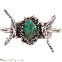 Load image into Gallery viewer, Navajo Native American Dragonfly Northern Lights Turquoise Bracelet SKU227559