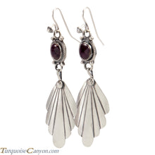 Load image into Gallery viewer, Navajo Native American Purple Spiny Oyster Shell Earrings by Jim SKU227689