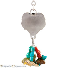 Load image into Gallery viewer, Navajo Native American Turquoise Heart with Charms Pendant Necklace SKU227721