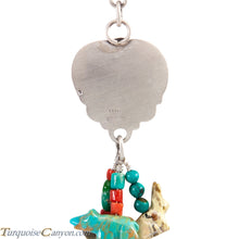 Load image into Gallery viewer, Navajo Native American Chrysocolla Heart and Charms Pendant Necklace SKU227722