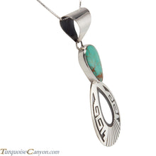 Load image into Gallery viewer, Navajo Native American Royston Turquoise Pendant Necklace by Teller SKU227890