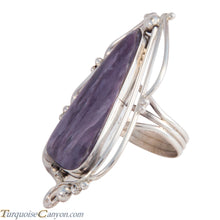 Load image into Gallery viewer, Navajo Native American Charoite Ring Size 9 1/2 by Scott Skeets SKU227909