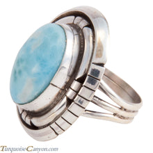 Load image into Gallery viewer, Navajo Native American Larimar Ring Size 7 3/4 by Betta Lee SKU227919