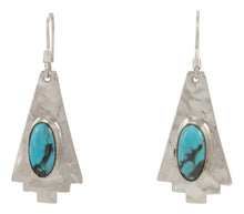 Load image into Gallery viewer, Navajo Native American Turquoise and Sterling Silver Earrings SKU227947