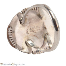 Load image into Gallery viewer, Navajo Native American Corn Roll Cut Jasper and Jet Ring Size 5 1/4 SKU227966