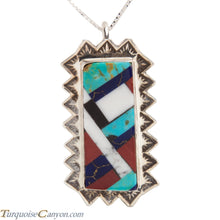 Load image into Gallery viewer, Santo Domingo Turquoise Pendant Necklace by Lita Atencio SKU227985