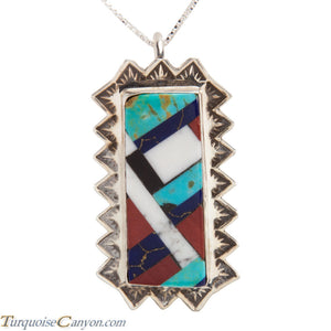 Santo Domingo Turquoise Pendant Necklace by Lita Atencio SKU227985