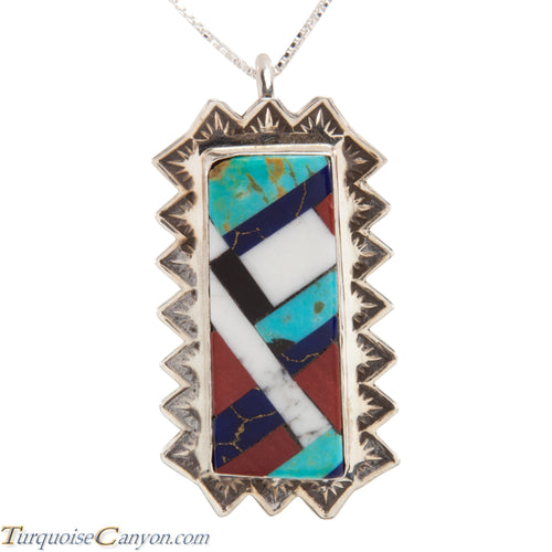 Santo Domingo Turquoise Pendant Necklace by Lita Atencio SKU227985
