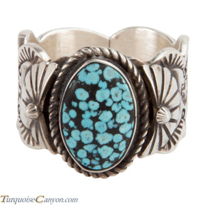 Navajo Native American Kingman Turquoise Ring Size 13 1/2 by Morgan SKU228013