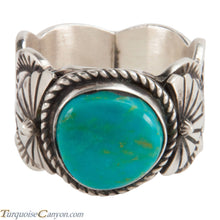 Load image into Gallery viewer, Navajo Native American Kingman Turquoise Ring Size 13 1/4 by Morgan SKU228016