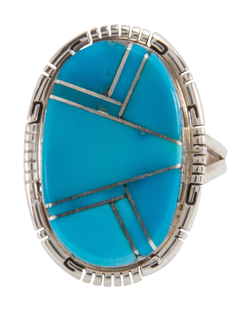 Navajo Native American Sleeping Beauty Turquoise Ring Size 8 3/4 SKU228066