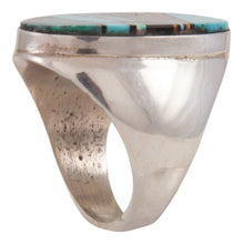 Load image into Gallery viewer, Navajo Native American Turquoise Pueblo Inlay Ring Size 10 3/4 SKU228114