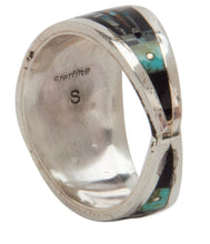 Load image into Gallery viewer, Navajo Native American Peyote Style Turquoise Ring Size 11 1/2 SKU228130
