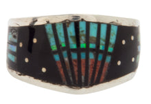 Load image into Gallery viewer, Navajo Native American Peyote Style Turquoise Ring Size 11 1/2 SKU228130