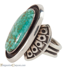 Load image into Gallery viewer, Navajo Carico Lake Turquoise Ring Size 11 by Terry Martinez SKU228221