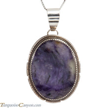 Load image into Gallery viewer, Navajo Native American Charoite Pendant Necklace by Herman Lee SKU228283