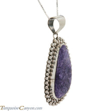 Load image into Gallery viewer, Navajo Native American Charoite Pendant Necklace by Betta Lee SKU228284