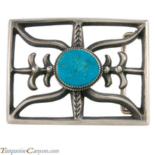 Load image into Gallery viewer, Navajo Native American Turquoise Belt Buckle by Martha Cayatinto SKU228529