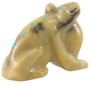 Zuni Native American Alabaster Frog Fetish by Dilbert Seciwa SKU228537