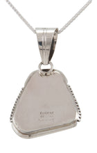 Load image into Gallery viewer, Navajo Native American Gaspeite Pendant Necklace by Eugene Belone SKU228641