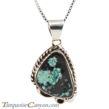Load image into Gallery viewer, Navajo Native American Green Turquoise Pendant Necklace by Hicks SKU228690