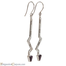 Load image into Gallery viewer, Navajo Native American Purple Shell Earrings by Ronnie Henry SKU228835