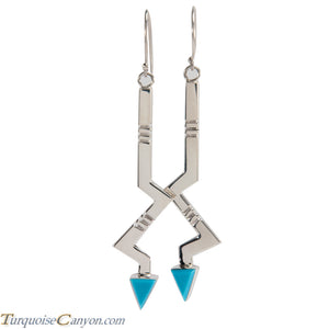 Navajo Native American Turquoise Earrings by Ronnie Henry SKU228850