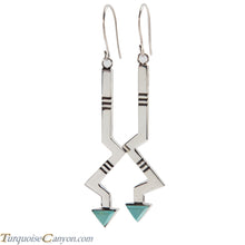 Load image into Gallery viewer, Navajo Native American Turquoise Earrings by Ronnie Henry SKU228851