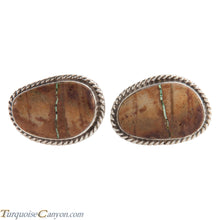 Load image into Gallery viewer, Navajo Native American Royston Boulder Turquoise Cuff Links by Lee SKU228881