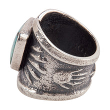 Load image into Gallery viewer, Navajo Native American Cloud Mountain Turquoise Ring Size 8 1/2 SKU228940