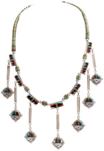 Load image into Gallery viewer, Zuni Native American Turquoise Sunface Necklace by Sheryl Edaakie SKU228998