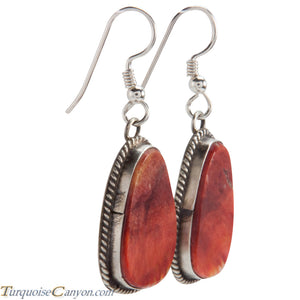 Navajo Native American Orange Spiny Shell Earrings by Salena Warner SKU229011