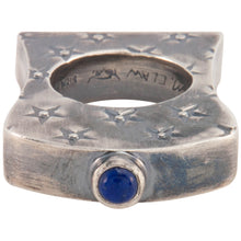 Load image into Gallery viewer, Navajo Native American Lapis Ring Size 7 1/2 by Monty Claw SKU229063