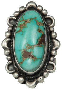 Navajo Native American Royston Turquoise Ring Size 7 1/2 by Clark SKU229172