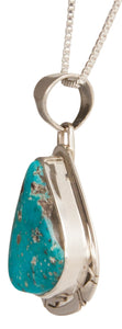 Navajo Native American Mine Sunnyside Turquoise Pendant Necklace SKU229390