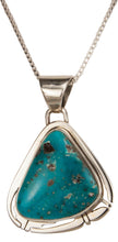 Load image into Gallery viewer, Navajo Native American Mine Sunnyside Turquoise Pendant Necklace SKU229390