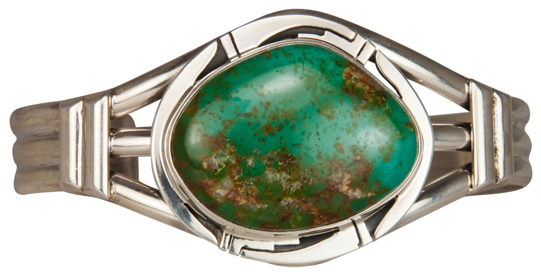 Navajo Native American Crow Springs Turquoise Bracelet by Sanchez SKU229435