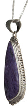 Load image into Gallery viewer, Navajo Native American Charoite Pendant Necklace by John Nelson SKU229473