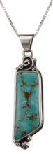 Load image into Gallery viewer, Navajo Native American Mine Number Eight Turquoise Pendant Necklace SKU229530