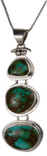 Load image into Gallery viewer, Navajo Native American Royston Turquoise Pendant Necklace by Piaso SKU229546