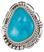 Load image into Gallery viewer, Navajo Native American Castle Dome Turquoise Ring Size 7 by Charley SKU229587