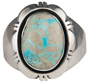 Navajo Native American Royston Boulder Turquoise Ring Size 12 3/4 SKU229628