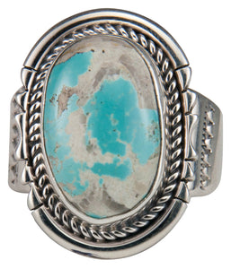 Navajo Native American Royston Boulder Turquoise Ring Size 10 1/2 SKU229629
