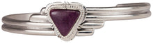 Load image into Gallery viewer, Navajo Native American Purple Spiny Shell Bracelet by Freddy Charley SKU229691