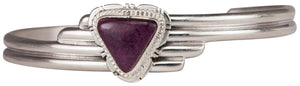 Navajo Native American Purple Spiny Shell Bracelet by Freddy Charley SKU229691